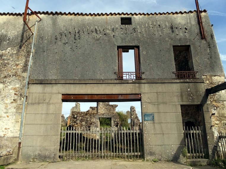 It remains exactly as it was left by the Nazis SS troops that day.