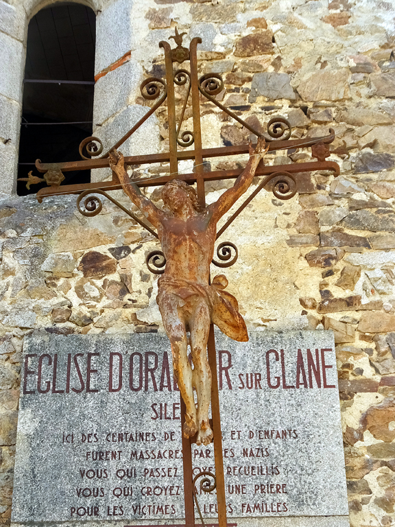 The women and children were locked inside the town’s church.