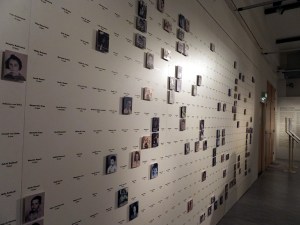 A special exhibit tells the story of one group of children who were taken one day from their parents and sent to different resettlement and concentration camps. Each photo - or blank space if no photo was available - names one of children