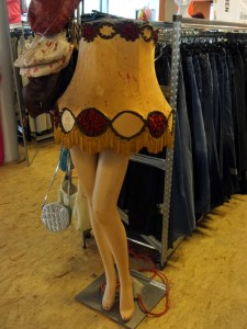 We found a thrift store had a wide variety of gently used products for sale.