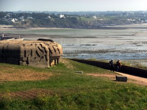 On the way to Mont St. Michel we saw yet another German bunker, left in place as a permanent reminder of the 