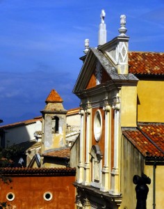 We chose to visit Antibes because I wanted to engage in the ritual consumption of the "green fairy" at the famous Absinthe Bar. It's in the neighborhood shown in this photo. The bar unexpectedly closed early on our last night in town, which was one of two big disappointments in our visit to Antibes. We never got to sample the absinthe.