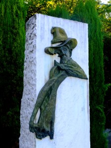 Orgon -- like almost every town in France -- remembers the famous French Resistance leader Jean Moulin. This monument overlooks a small contemplative garden dedicated to the memory of those who resisted the Nazis in occupied France.