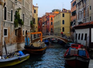 As I wandered, I discovered that every function that we take for granted on land has been adapted to the water in Venice.