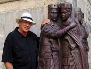 As we left the Basilica, I tried to make friends with the Four Tetrarchs. They were having none of it! These grumpy fellows were brought here from from Constantinople during the Fourth Crusade in 1204. 