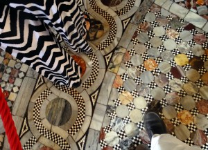 On the way out, we were taken by the ornate tile floor of St. Mark’s.