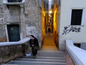 Life seems to go on as if unchanged through the centuries, despite some graffiti here and there....