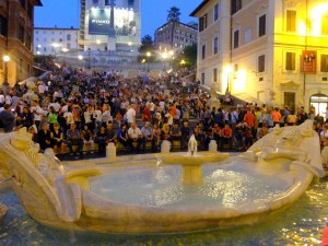 The Spanish Steps were so packed with tourists and vendors and scammers that it was impossible to get a sense of why this is known as such a charming site.