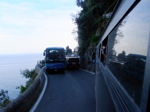 Bus drivers on the Amalfi Coast are a special breed, able to pilot their massive vehicles around improbably tight curves.