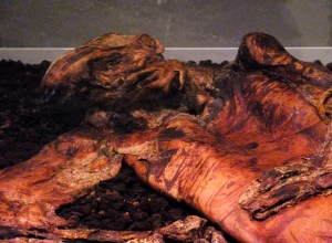 Lindow Man was found well-preserved in a peat bog in England, some 2,000 years after his burial.