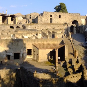 The Circumvesuviana stops just outside the entrance to Pompeii. This is the first glimpse visitors get.