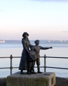 Cobh was the departure point for 2.5 million of the six million Irish people who emigrated to North America between 1848 and 1950. This statue commemorates Annie Moore and her brothers, the first people to enter the US through the immigration center at Ellis Island, New York.