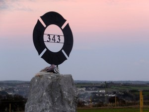 Just outside of Kinsale we were surprised to find a <strong>Garden of Rememberance</strong> commemorating the 343 firefighters killed in the 2001 terrorist attacks on the World Trade Center in New York. The garden was created by Kathleen Murphy, a nurse from Kinsale.