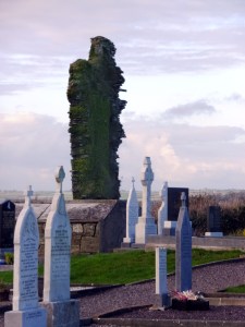 I later discovered that that ruin was adjacent the town's old graveyard.