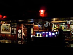 And after dark, there are the pubs. This is the bar in The Spaniard, a famous destination for live traditional music. There is not as much live music in Kinsale in the off-season, but in high season you can hear it almost every night. I enjoyed listening to one session, and even got to play one of my tunes in The Spaniard. Sorry I did not get a photo!