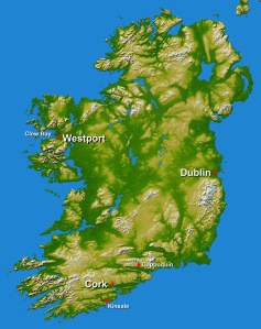 After stays in Cappoquin and Kinsale, Westport was our base for the next four weeks.