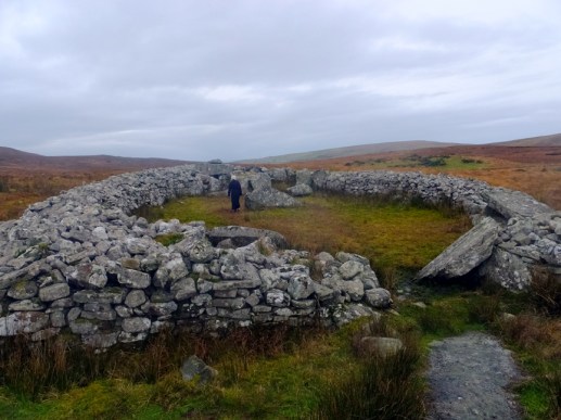 Not far from the hostel this site was marked by a sign saying it was a "Court Cairn," or royal burial site.