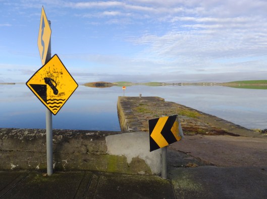 On a stormy night it would be easy for a driver to mistake the pier for a road!