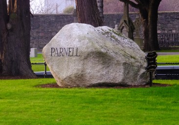 Ireland's heroes are honored in Glasnevin. This great stone marks the resting place of politician, reformer, and agitator Charles Stewart Parnell (1846-1891).
