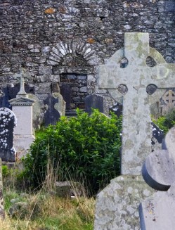 Evocative ruins of St. Kevin's monastic settlement survive.