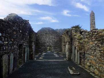 The largest structure in Glendalough is the Cathedral.