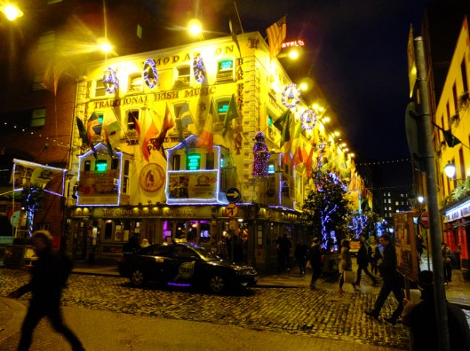 Dublin's pubs are justly famous for their music, for grand refreshments, and for good times. This is Gogarty's.