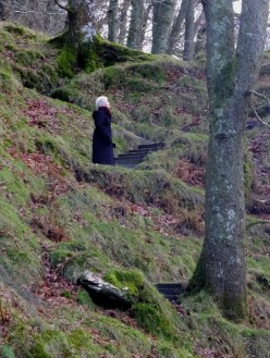 Sarah made the climb to the cell while I rested in the valley.